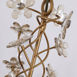 Ornuvyu Postmodern Luxe Clair Métal Cristal Lustre