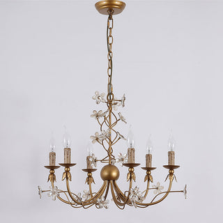 Ornuvyu Postmodern Luxe Clair Métal Cristal Lustre