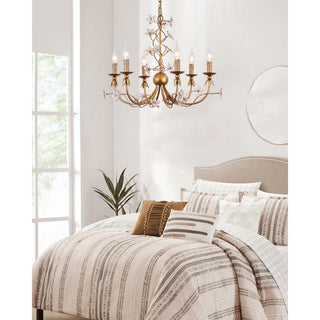 Ornuvyu Postmodern Luxe Clair Métal Cristal Lustre