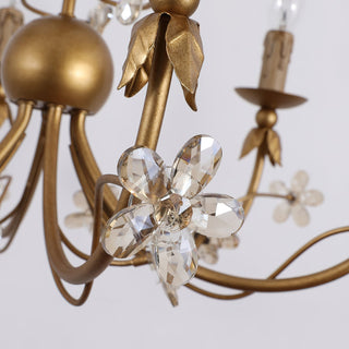 Ornuvyu Postmodern Luxe Clair Métal Cristal Lustre