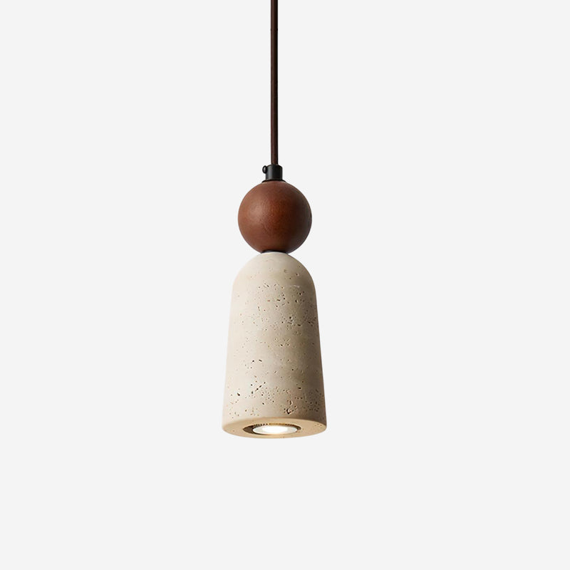 Nolira Pendant Light Wood Travertine Natural-Neutral Decor