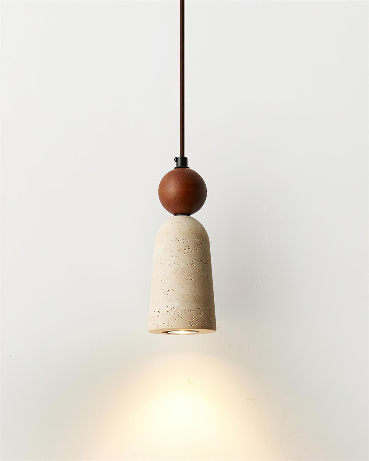 Nolira Pendant Light Wood Travertine Natural-Neutral Decor