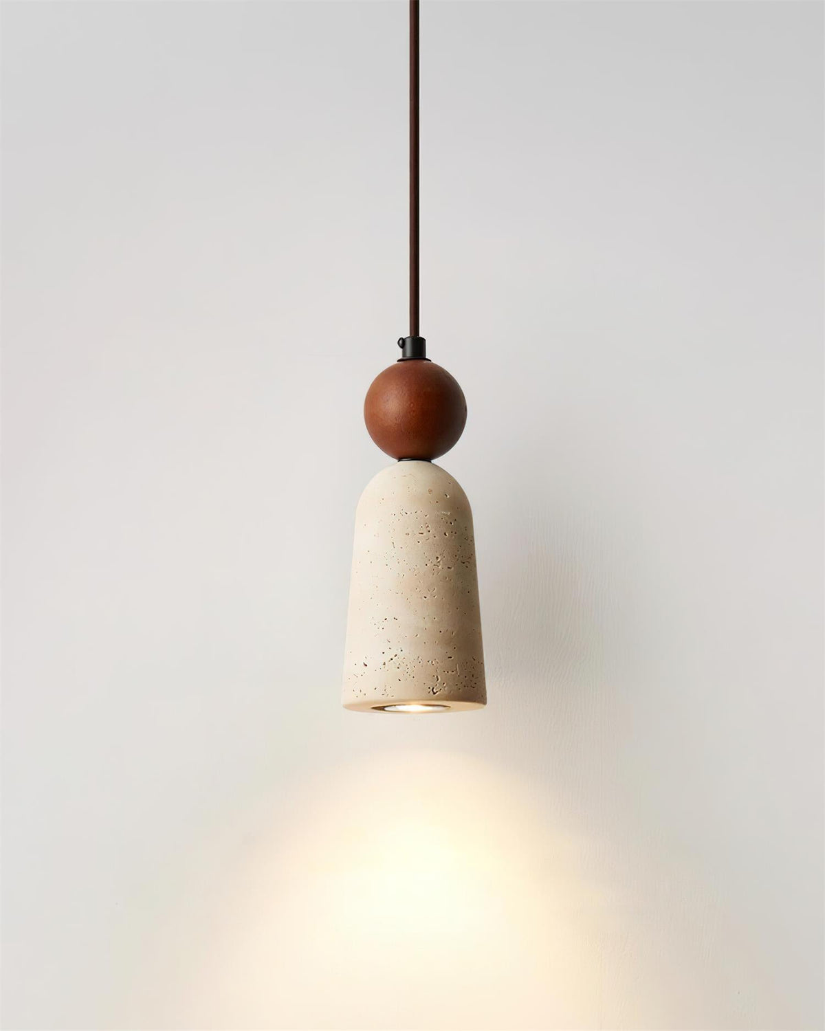 Nolira Pendant Light Wood Travertine Natural-Neutral Decor