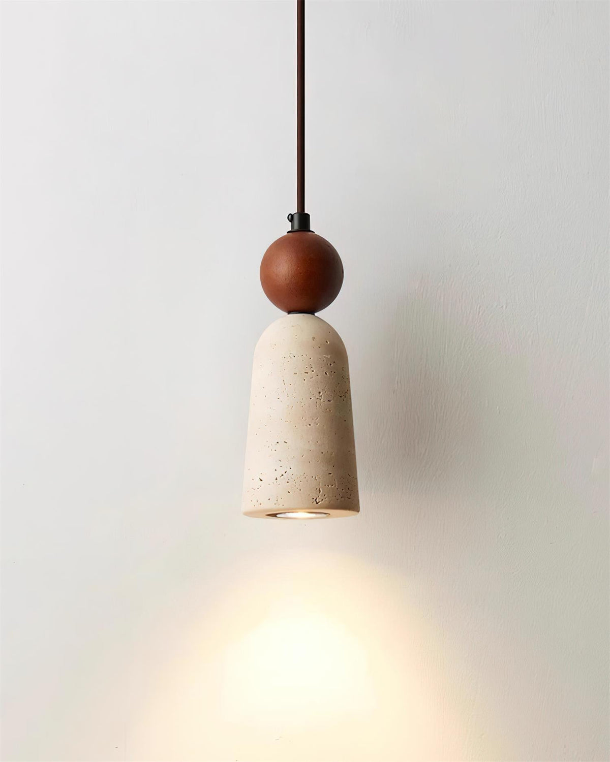 Nolira Pendant Light Wood Travertine Natural-Neutral Decor