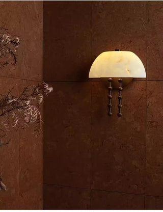 Bellini Alabaster Sconce-Neutral Decor