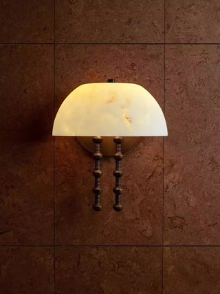 Bellini Alabaster Sconce-Neutral Decor