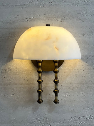 Bellini Alabaster Sconce-Neutral Decor