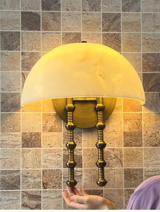 Bellini Alabaster Sconce-Neutral Decor