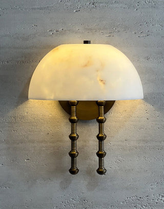 Bellini Alabaster Sconce-Neutral Decor