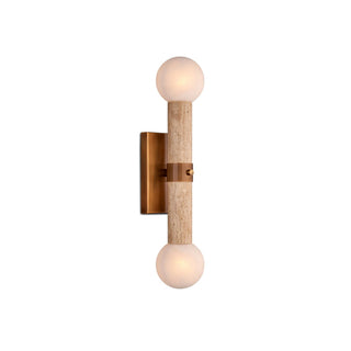 Dvaluvyh Moderne Minimaliste Travertin Métal Verre Applique Murale