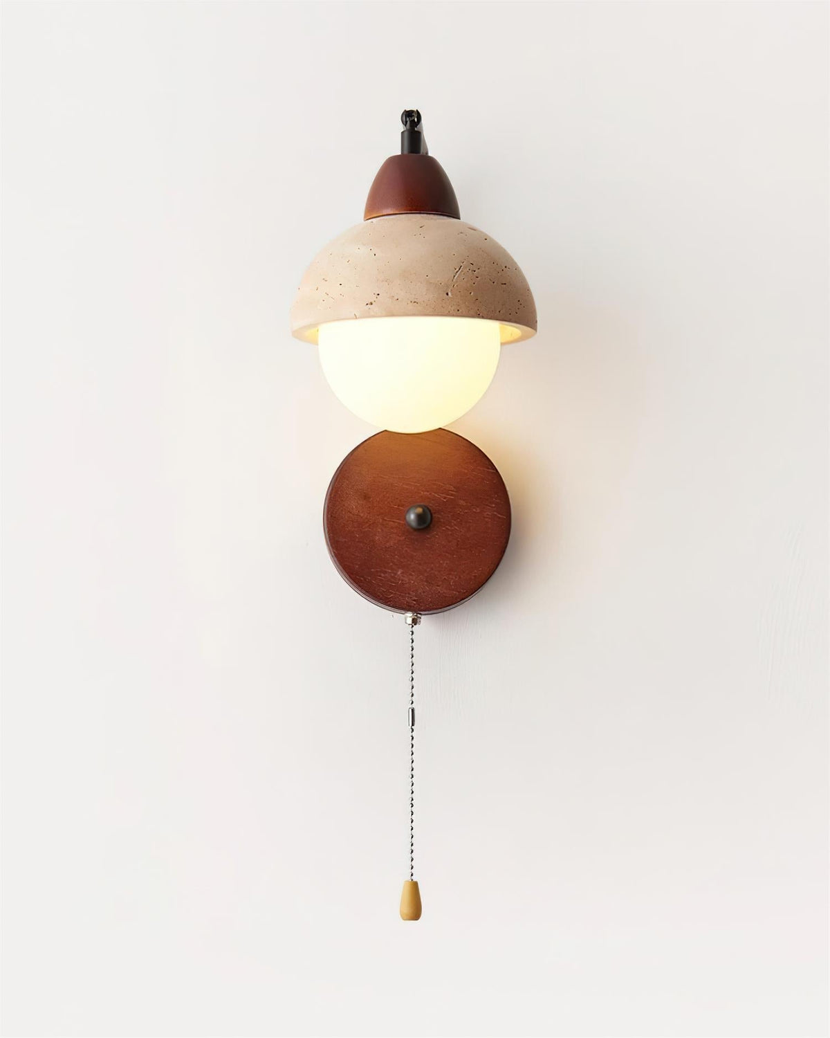 Ritta Dome Travertine Wall Lamp - Neutralighting