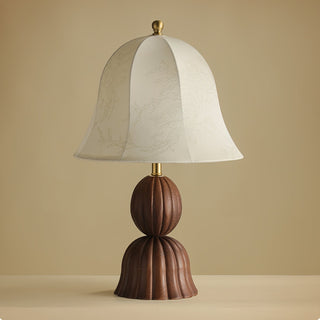 Aldiia Lampe de Table en Tissu Et Bois Vintage