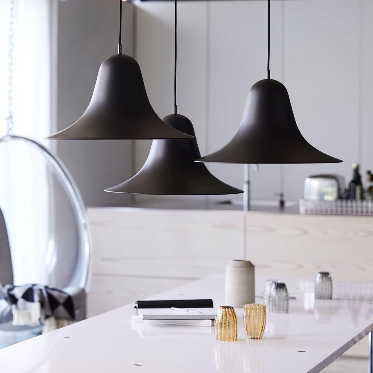 Nevin Minimalist Bell Shade Pendant Light-Neutral Decor