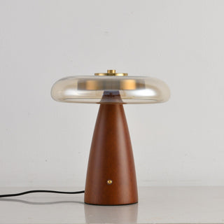 Mushroom Retro Glass Table Lamp-Neutral Decor