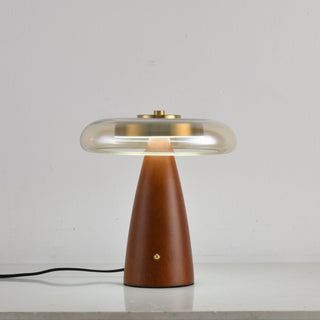 Mushroom Retro Glass Table Lamp-Neutral Decor