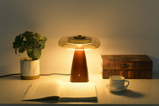 Mushroom Retro Glass Table Lamp-Neutral Decor