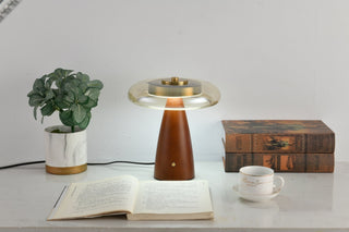 Mushroom Retro Glass Table Lamp-Neutral Decor