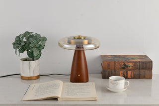 Mushroom Retro Glass Table Lamp-Neutral Decor