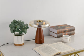 Mushroom Retro Glass Table Lamp-Neutral Decor