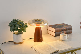 Mushroom Retro Glass Table Lamp-Neutral Decor