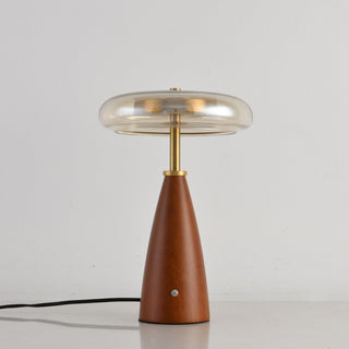 Mushroom Retro Glass Table Lamp-Neutral Decor