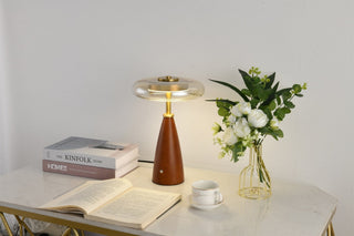 Mushroom Retro Glass Table Lamp-Neutral Decor