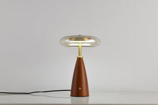 Mushroom Retro Glass Table Lamp-Neutral Decor