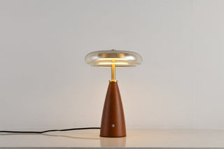 Mushroom Retro Glass Table Lamp-Neutral Decor