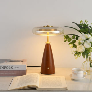 Mushroom Retro Glass Table Lamp-Neutral Decor