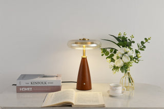 Mushroom Retro Glass Table Lamp-Neutral Decor