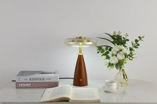 Mushroom Retro Glass Table Lamp-Neutral Decor
