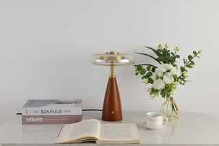 Mushroom Retro Glass Table Lamp-Neutral Decor