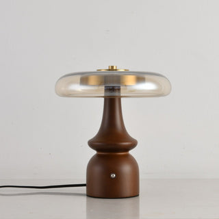 Mushroom Retro Glass Table Lamp-Neutral Decor