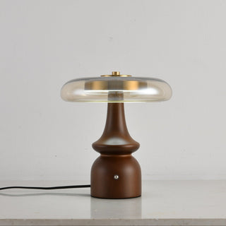 Mushroom Retro Glass Table Lamp-Neutral Decor