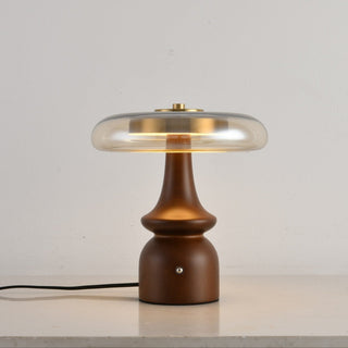 Mushroom Retro Glass Table Lamp-Neutral Decor