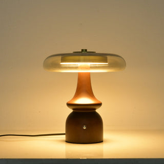 Mushroom Retro Glass Table Lamp-Neutral Decor