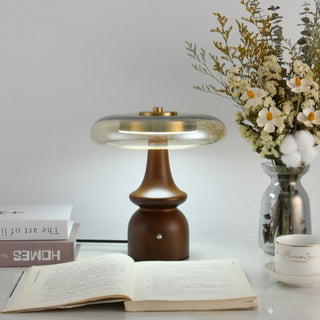 Mushroom Retro Glass Table Lamp-Neutral Decor