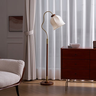 Elveielle Lampadaire en Bois Classique