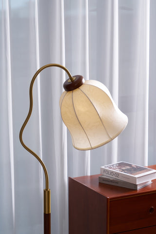 Elveielle Lampadaire en Bois Classique
