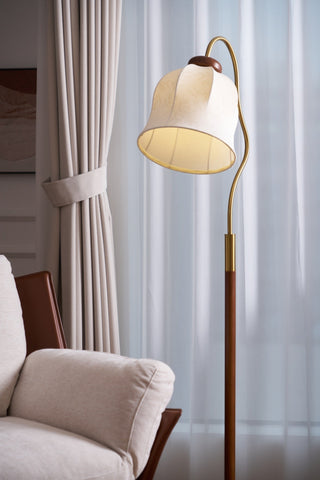 Elveielle Lampadaire en Bois Classique