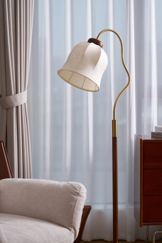 Elveielle Lampadaire en Bois Classique