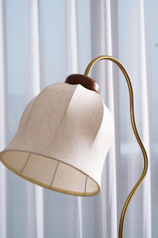 Elveielle Lampadaire en Bois Classique