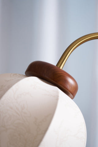 Elveielle Lampadaire en Bois Classique