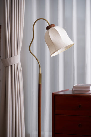 Elveielle Lampadaire en Bois Classique