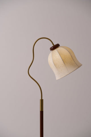 Elveielle Lampadaire en Bois Classique