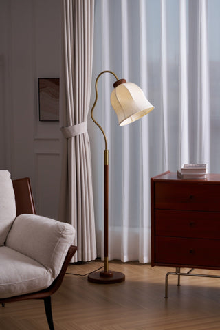 Elveielle Lampadaire en Bois Classique