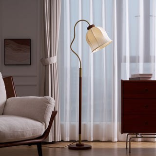 Elveielle Lampadaire en Bois Classique