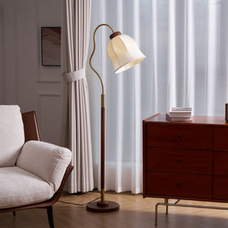 Elveielle Lampadaire en Bois Classique