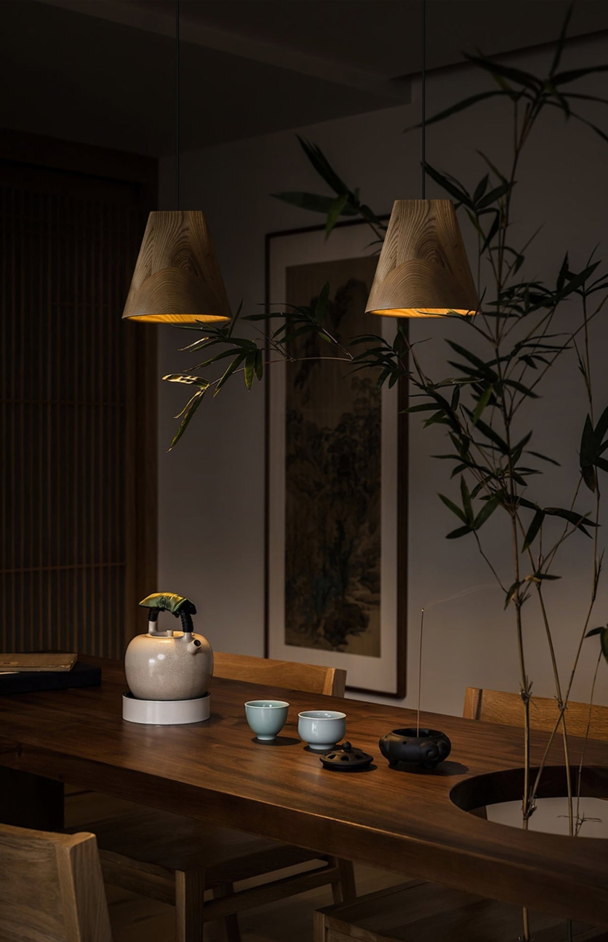 Ivarara Suspension Bois Asymétrique