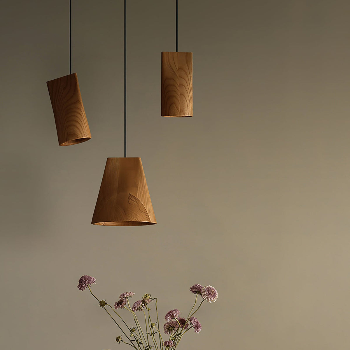 Ivarara Suspension Bois Asymétrique
